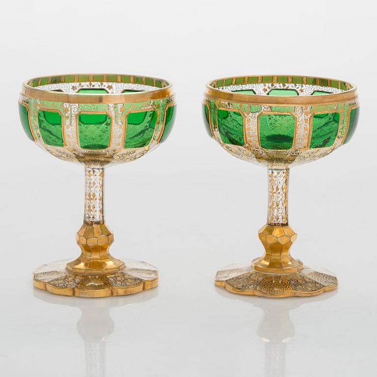 Lasiston osia, 4 + 2 kpl, Murano, Italia, 1900-luvun loppupuoli.