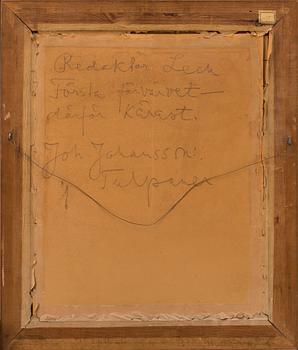 JOHAN JOHANSSON, gouache, signerad.