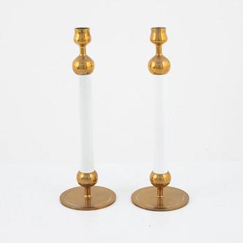 Josef Frank, a pair of model '2662' candlesticks, Firma Svenskt Tenn.