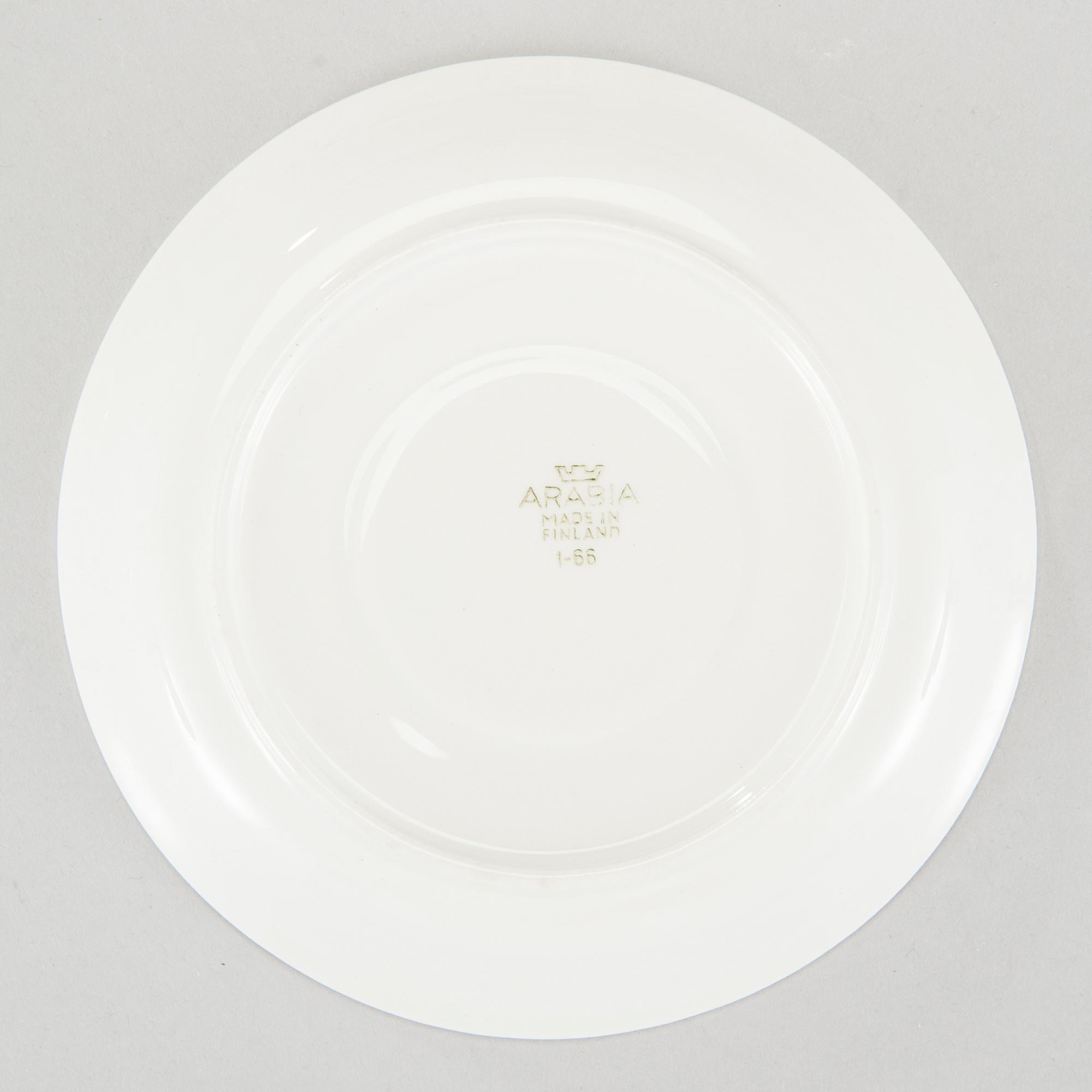 KAFFEKOPPAR, 12 st, fajans, Arabia, Finland 1960-tal.
