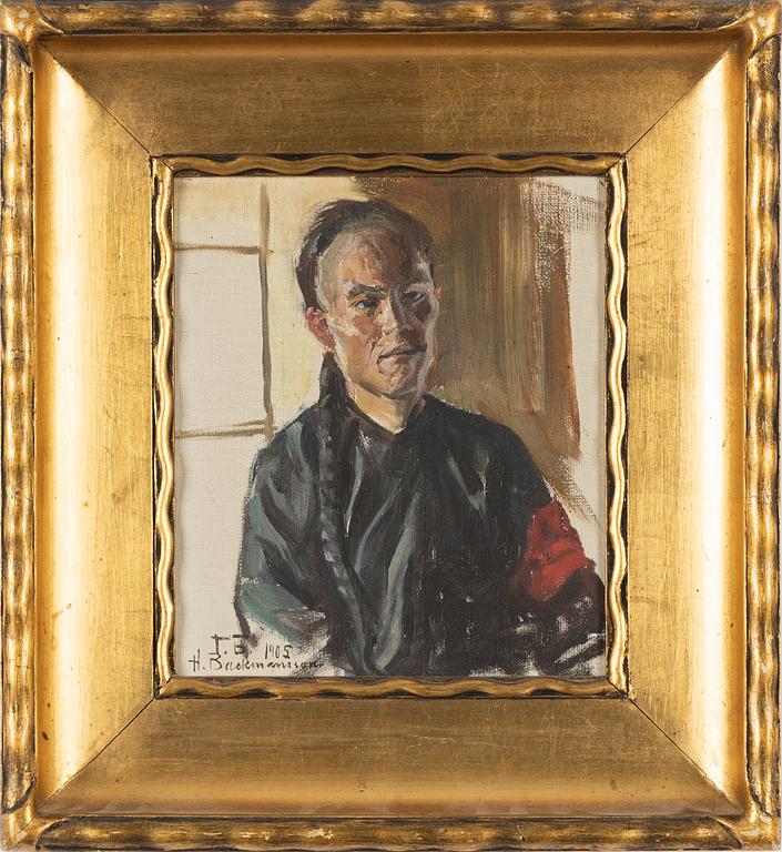 Hugo Backmansson, olja på duk/pannå, signerad och daterad 1905.