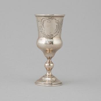 A silver cup, Russia around 1900.