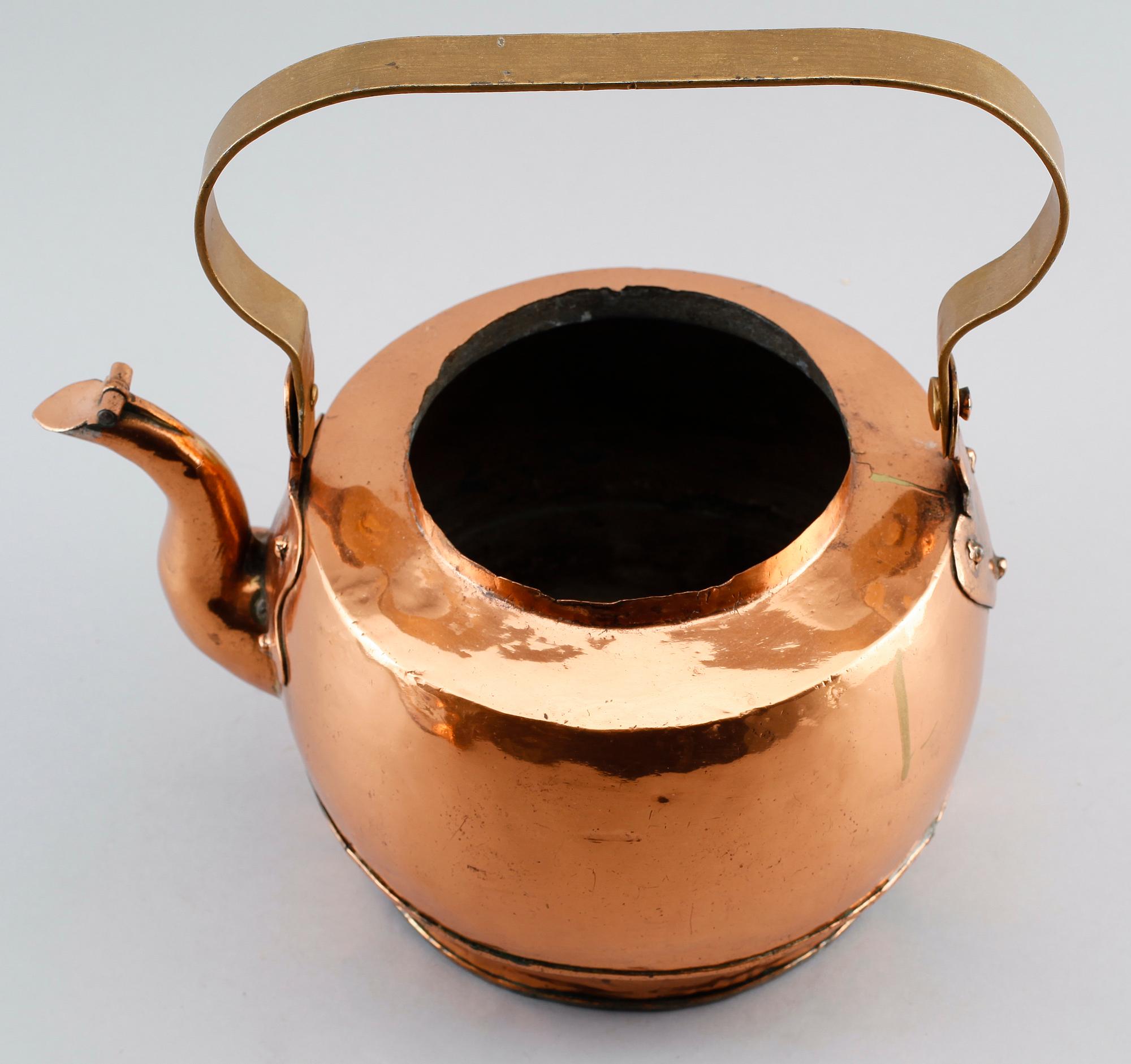 KAFFEPANNA, koppar, 1800-tal.