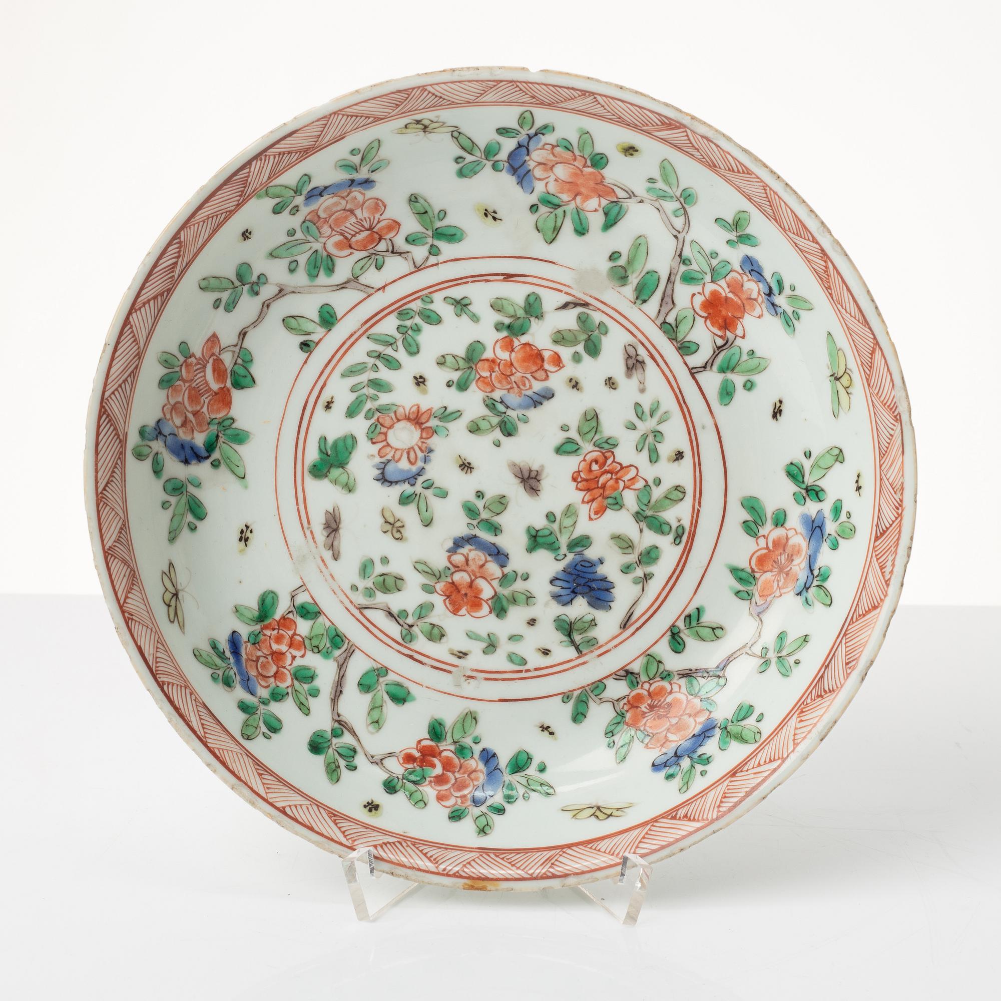 A porcelain plate, China, Kangxi (1662-1722).