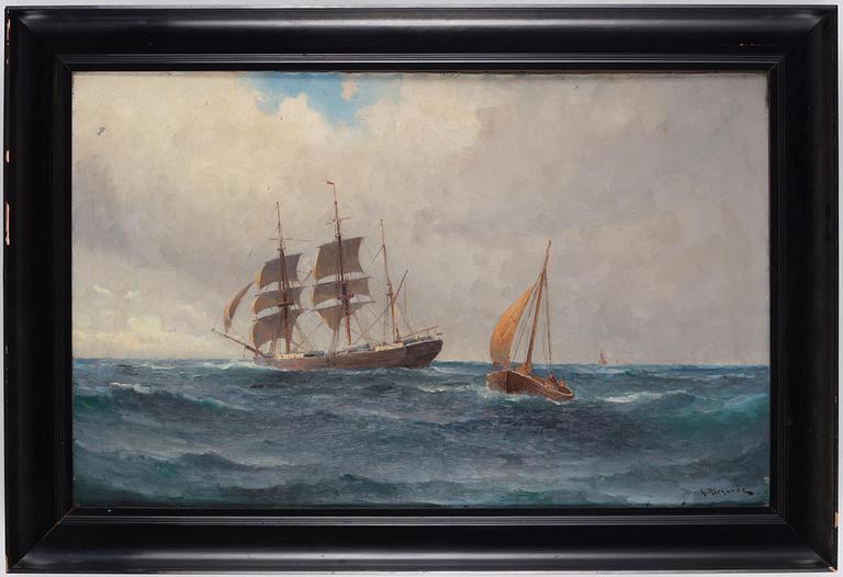 LUDVIG RICHARDE, oil on canvas, signed L Richarde.