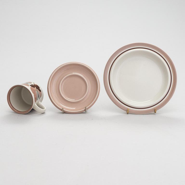 Ulla Procopé, a 24-piece 'Koralli' coffee set, Arabia, Finland 1983-1987.