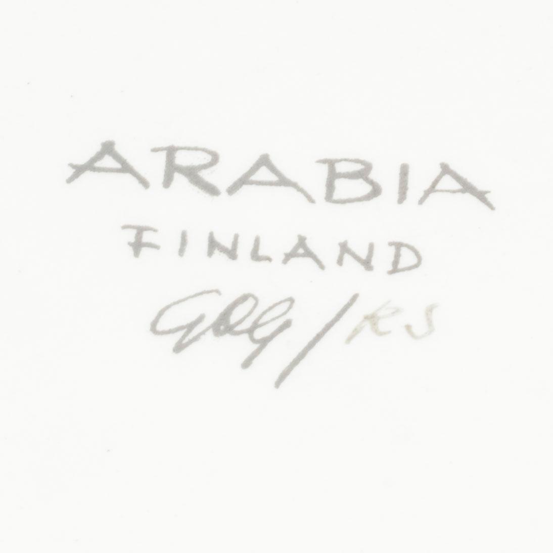 A pair of mugs with design by Gunvor Olin-Grönqvist, Arabia, Finland, 20th century latter part..