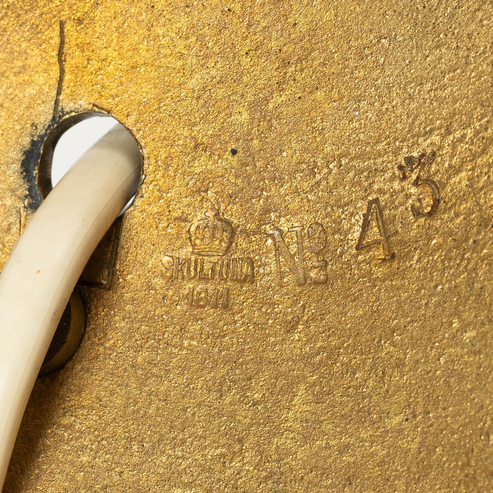 Table lamp, Jugend, Skultuna, around the year 1900.