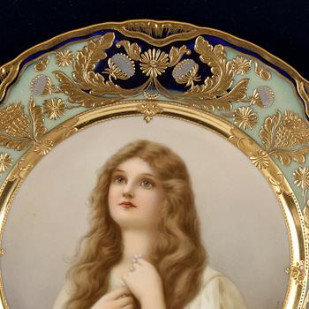 TALLRIKAR, 6 stycken, sannolikt Tyskland/Österrike, 1800-talets sista kvartal.