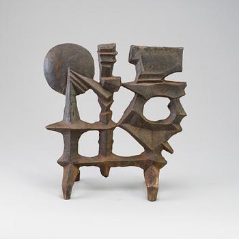 OLLE HERMANSSON, sculpture, iron, signed Husqvarna.