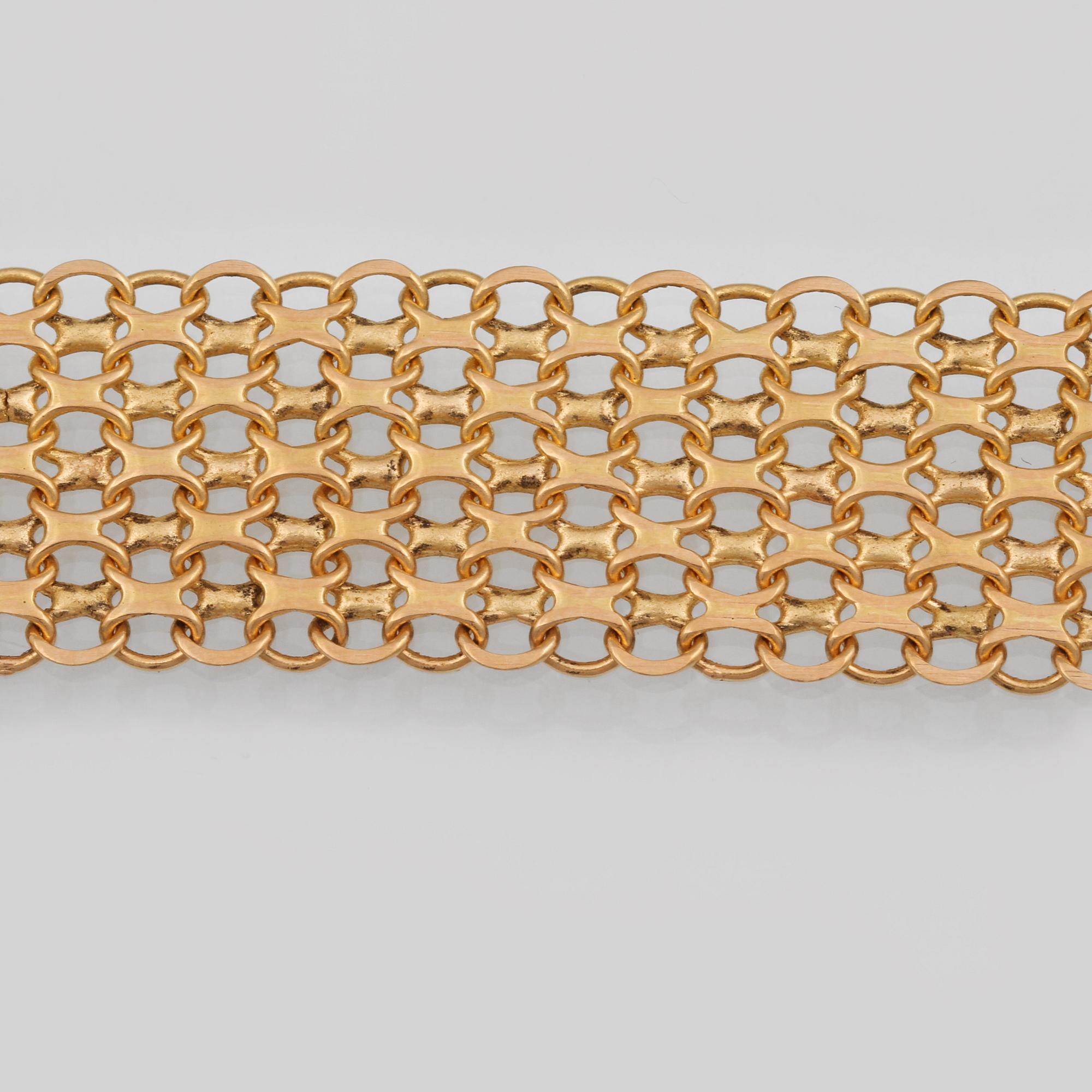 ARMLÄNK, 18K guld, Esto, Stockholm, 1970. Vikt 20,0 gram.