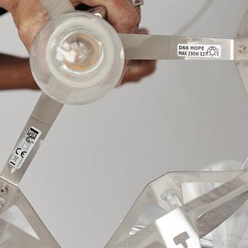 Francisco Gomez Paz, a "Hope" floor lamp, for Luceplan, Italy.