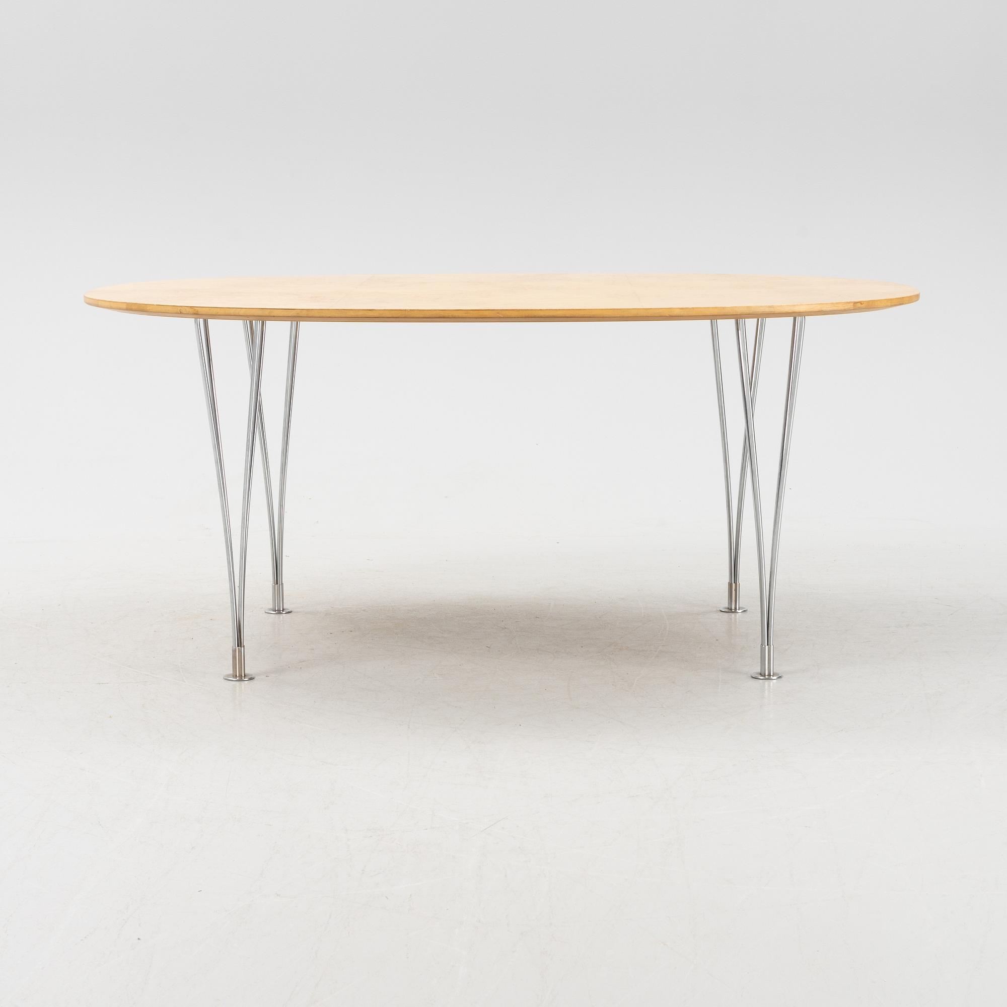 Bruno Mathsson & Piet Hein, a 'Superellips' table, Mathsson International, Sweden, second half of the 20th century.