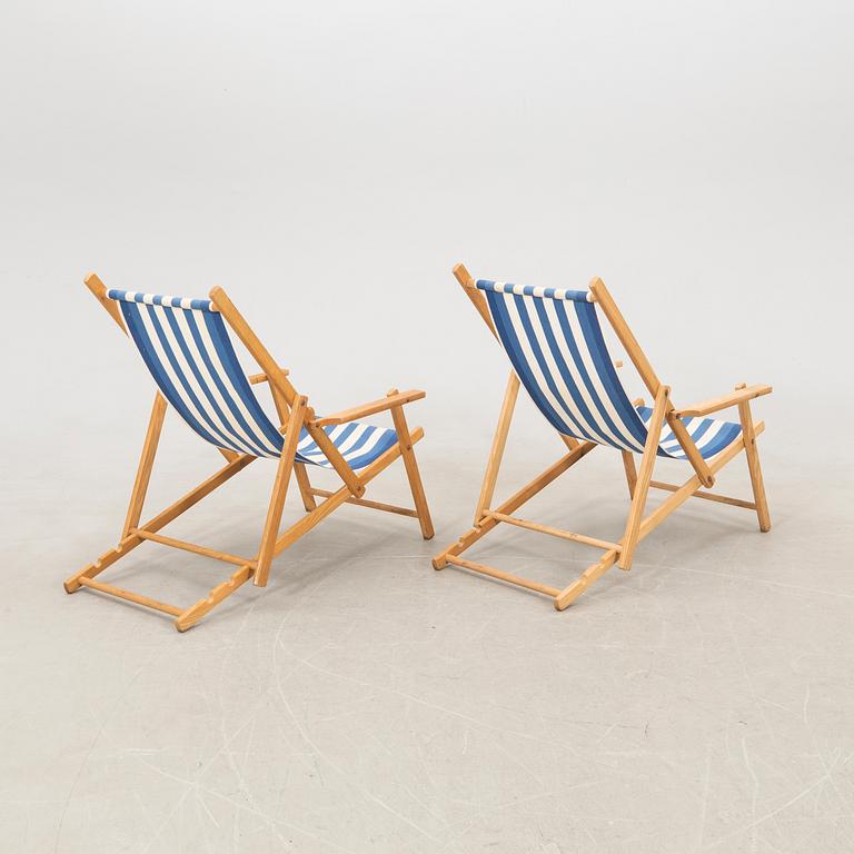 Sun loungers a pair.