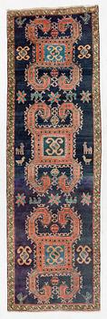 Gallery carpet, probably Kurdish/Karagah, 290 x 90 cm.