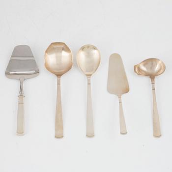 Jacob Ängman, a 'Rosenholm' silver cutlery set, GAB Stockholm and Eskilstuna, some 1968 ( 113 pieces).