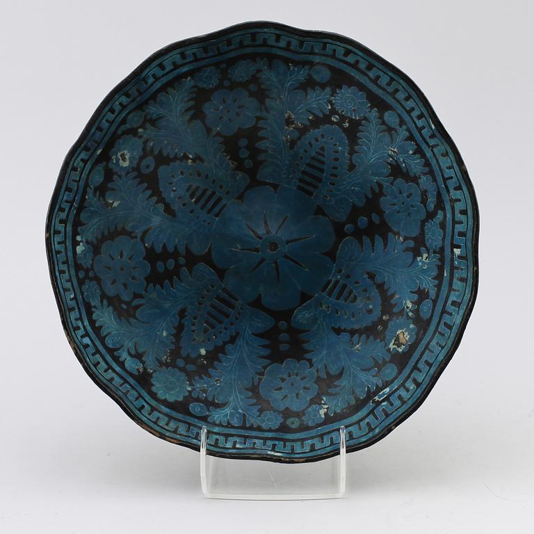 SKÅL, papier maché, 1800-/1900-tal.