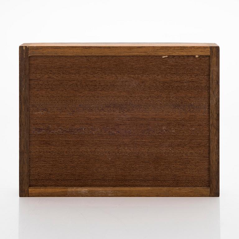 Tapio Wirkkala, a silver lidded wooden box, Kultakeskus, Hämeenlinna 1983.
