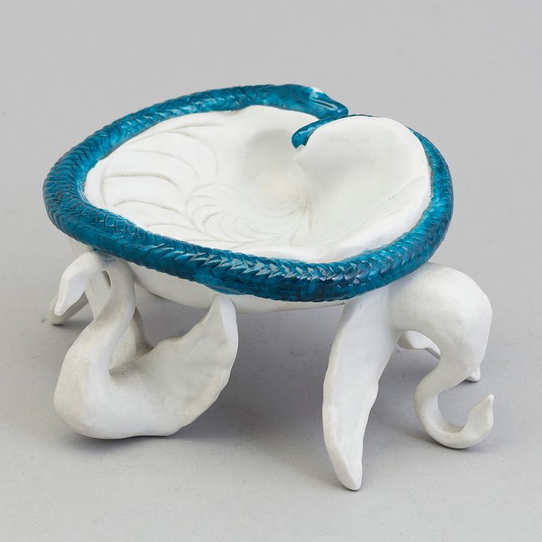 SALVADOR DALÍ, a porcelaine ashtray, Teissonniere-Limoes, for Air India.
