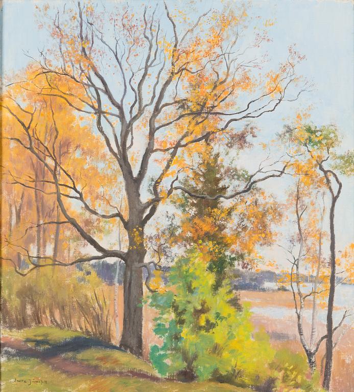 Laura Järnefelt, olja på duk, signerad.