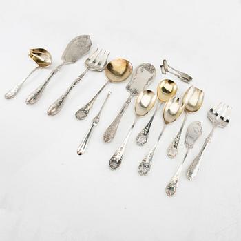 WA Bolin, flatware 150 pcs "Rococo" model C 1920s.