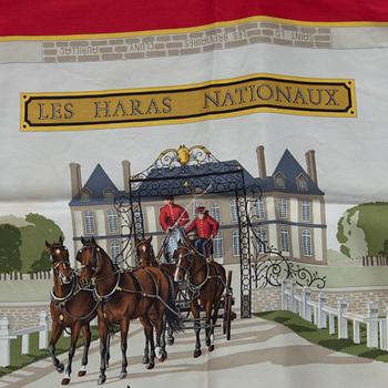 SCARF, siden, "Les Haras Nationaux", design H. de Watrigant", Hermès, Paris.