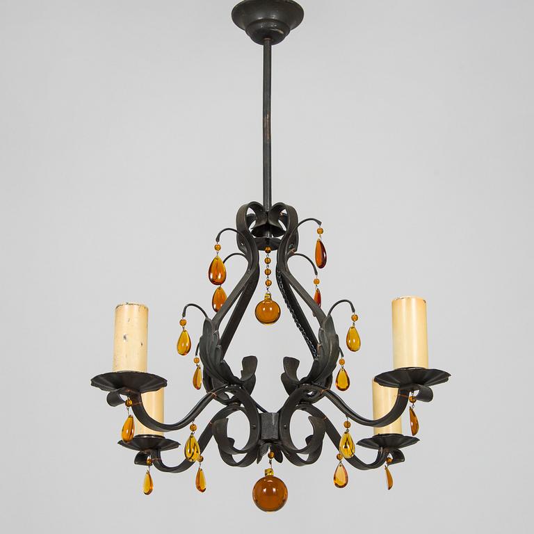 Paavo Tynell, a 1930's '1712' chandelier for Taito. Finland.