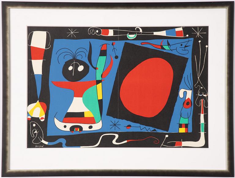 Joan Miró, "Femme au Miroir", ur "Derrière le Miroir. 10 ans d'Édition".