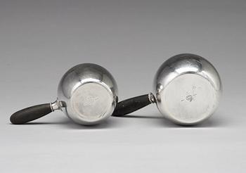 Georg Jensen, kaffe- och teservis, 5 delar, Köpenhamn efter 1945, sterling.