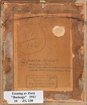 Anders Zorn, Buskage.