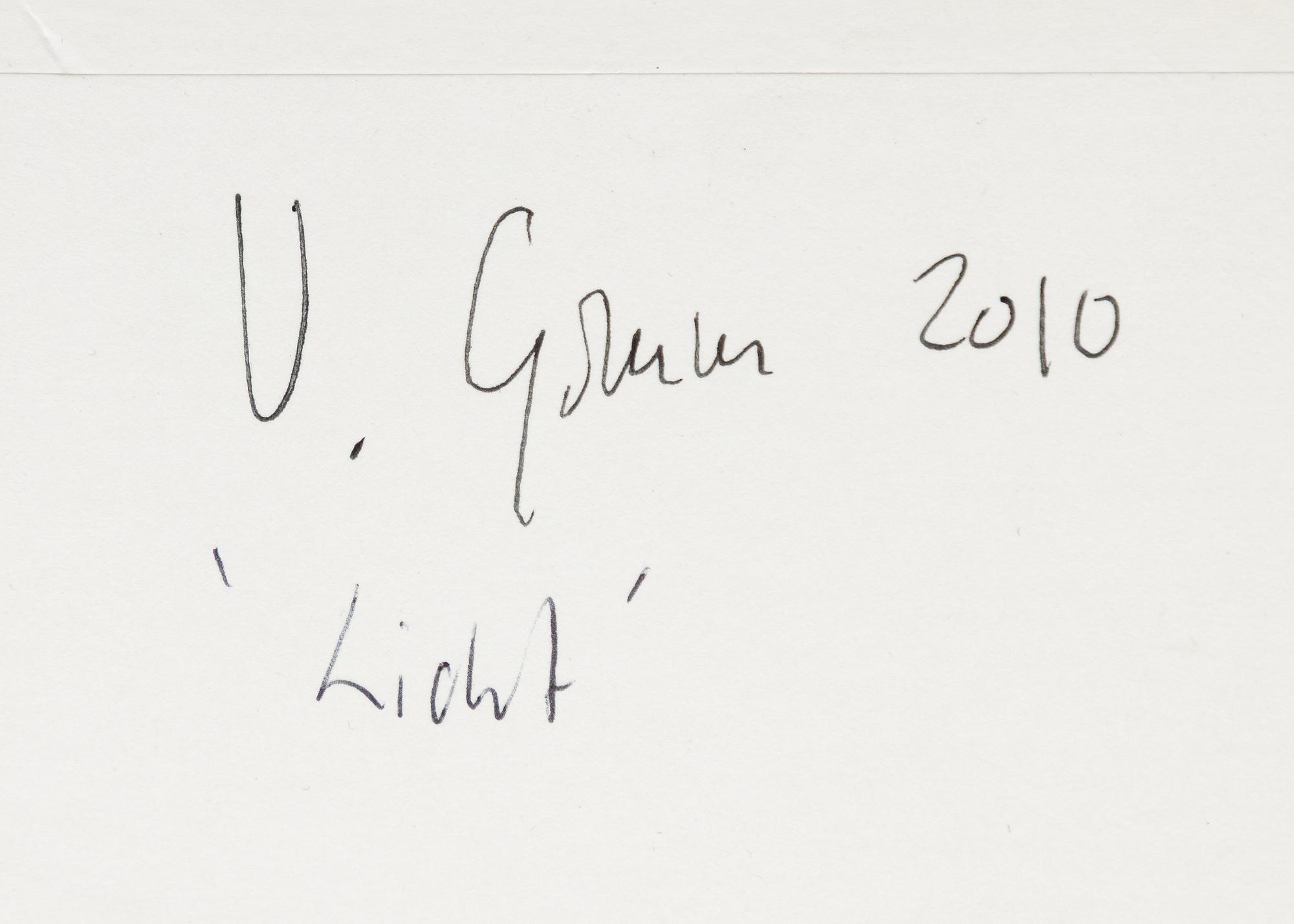 Ulrika Gomm, "Licht", Diptyk.