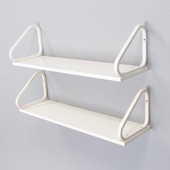 ALVAR AALTO, Two late 20th century shelves for Artek.