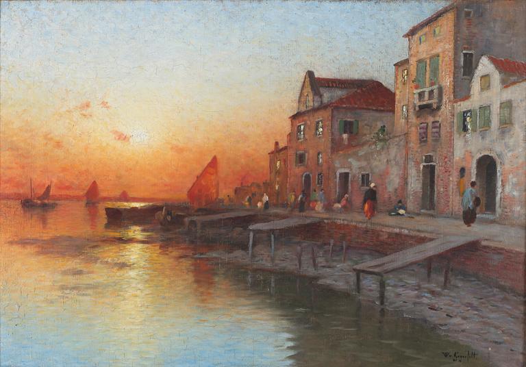 oil on canvas, signed.