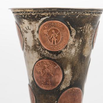 Pikari, kuparikolikoilla, leimaamaton, Ruotsi 1730-luku.