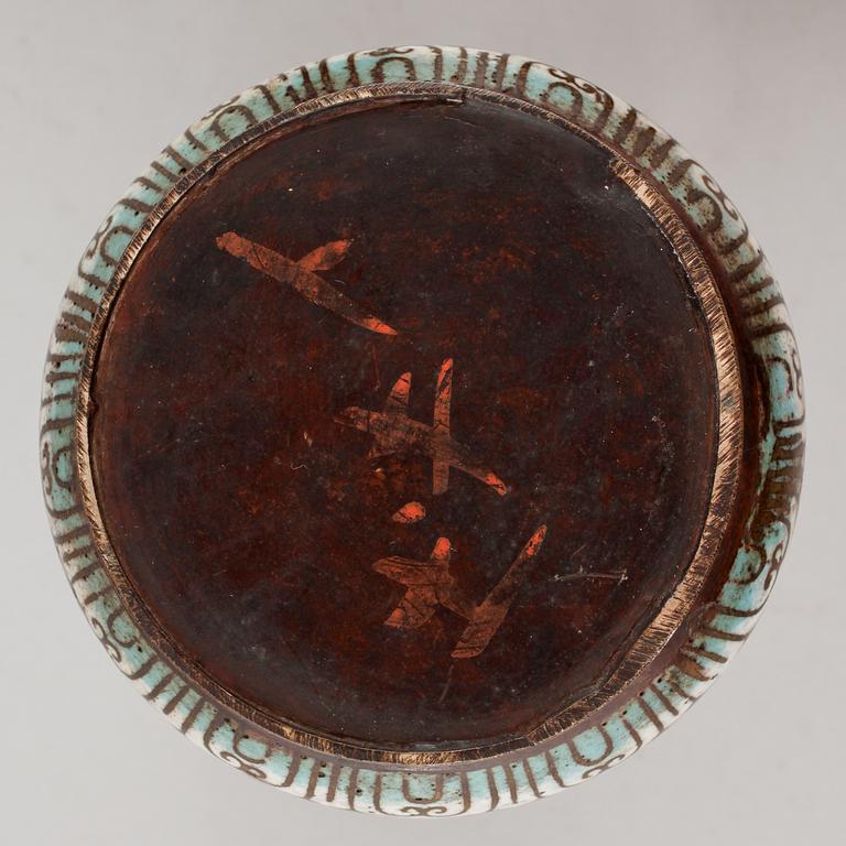 LYKTA, cloisonne, orientalisk, 1900-talets första del.