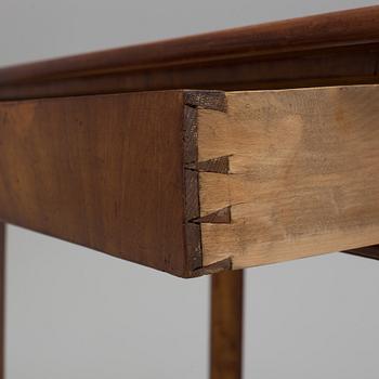 A late Gustavian games table, early 1800s.