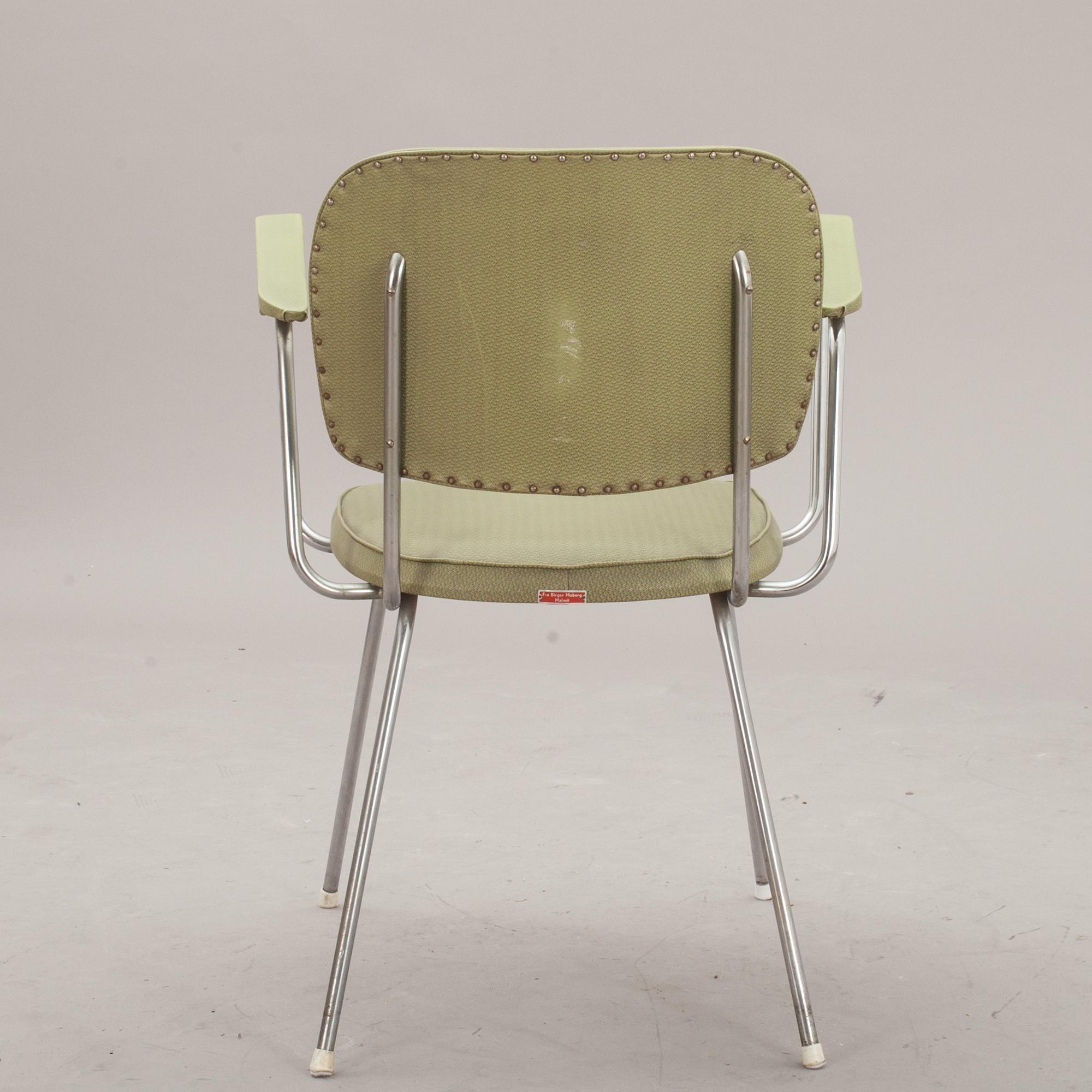 SKRIVBORDSSTOL, firma Birger Moberg, Malmö. 1950-tal.