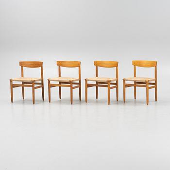 Børge Mogensen, four 'Öresund' chairs, AB Karl Andersson & Söner.