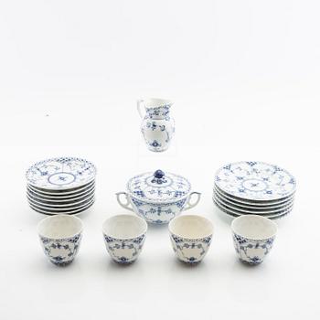 Royal Copenhagen, service pieces, 23 pcs, "Musselmalet", Royal Copenhagen, Denmark.