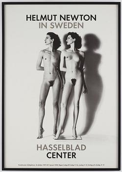 Helmut Newton, "Helmut Newton in Sweden", utställningsaffisch Hasselblad center.