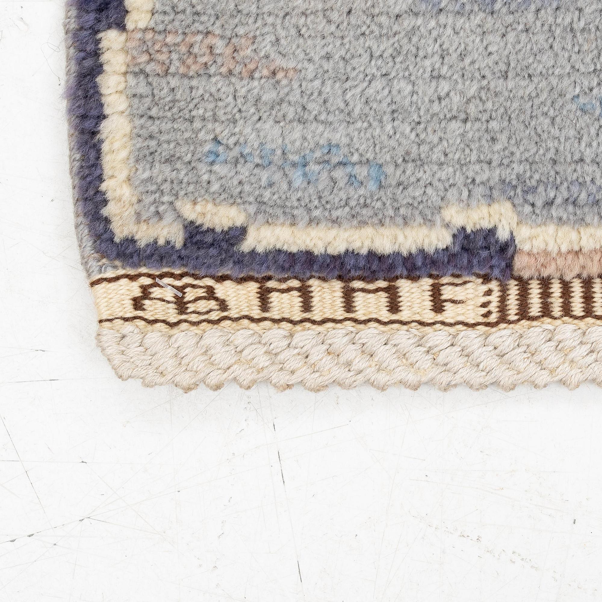 Märta Måås-Fjetterström, a 'Blåringen' carpet, knotted pile, c. 295 x 210 cm. Signed AB MMF.