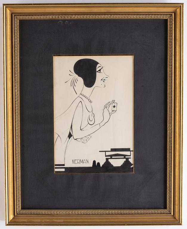 Einar Nerman, ink, signed.