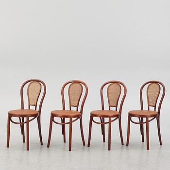 A set of four chairs, late 20th century.