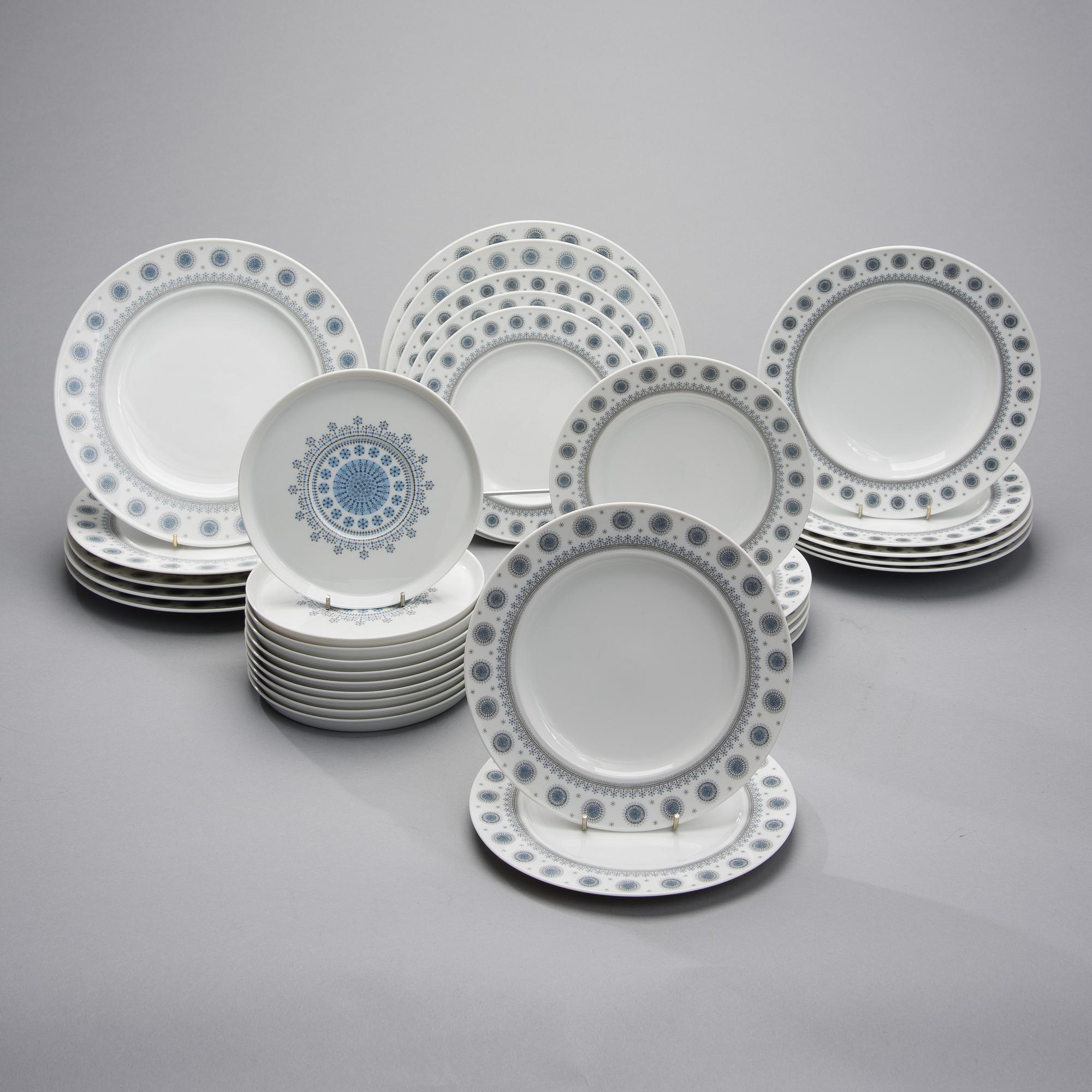TAPIO WIRKKALA, SERVIS, 56 delar, porslin, Studio-Linie, Rosenthal ...