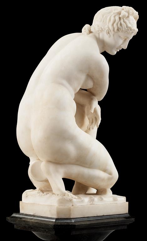 OKÄND KONSTNÄR, skulptur, alabaster, 1800/1900-tal.