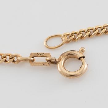 Pendant, 18K gold with brilliant-cut diamond.