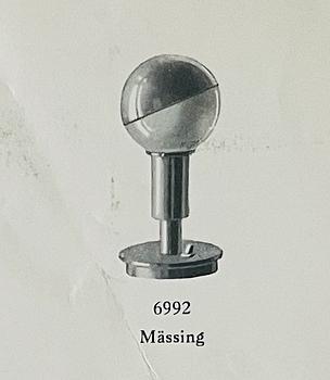 Harald Notini, bordslampa, modell 6992, Arvid Böhlmarks Lampfabrik, Stockholm, 1930-tal.