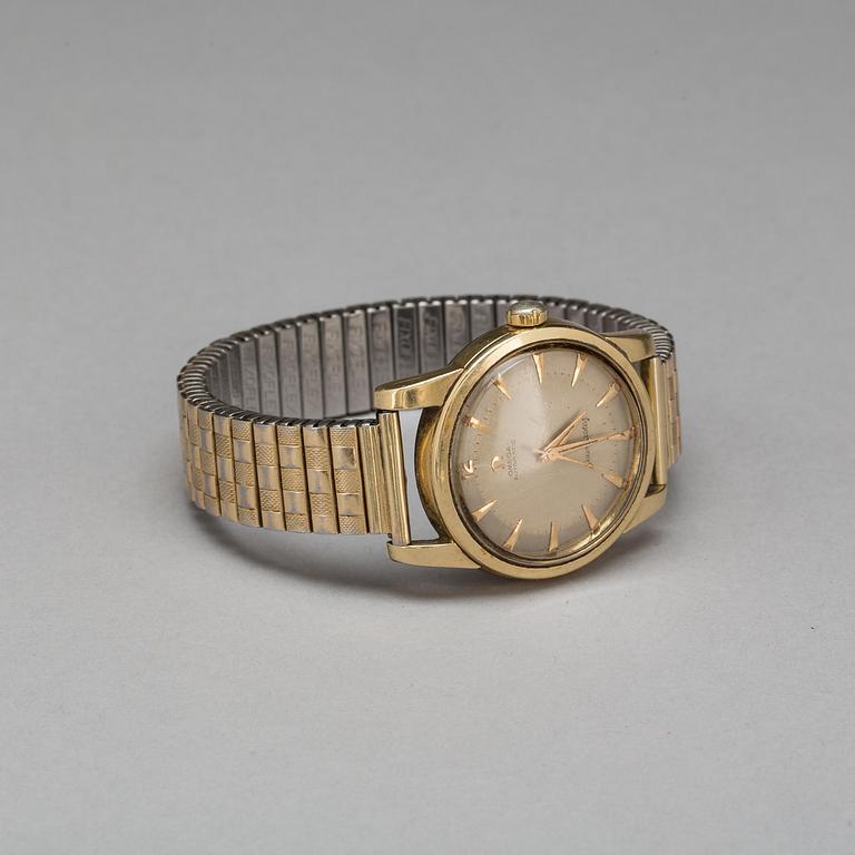 ARMBANDSUR, herr, Omega, Seamaster, Automatic, guld på stål/stål, 1950/60-tal.