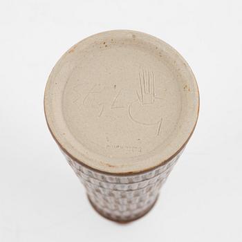 Stig Lindberg, a stoneware vase, Gustavsberg studio, Sweden 1963.