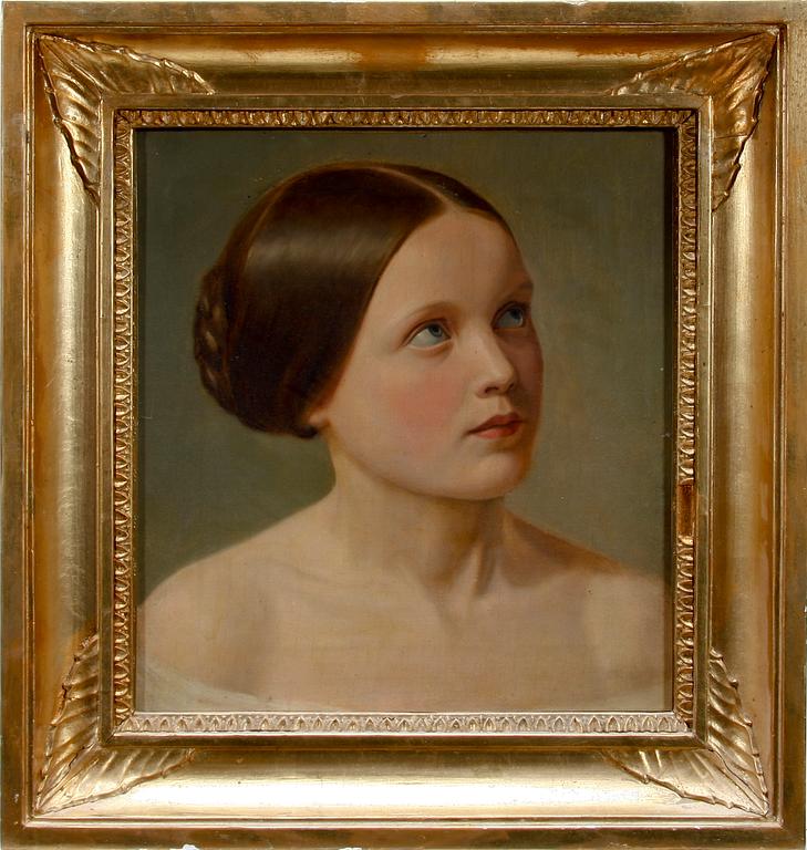 OKÄND  KONSTNÄR, olja på duk, 1800-tal.